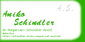 aniko schindler business card